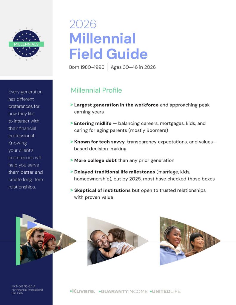 Next Gen Campaign Millenial Field Guide Brochure Cover Image